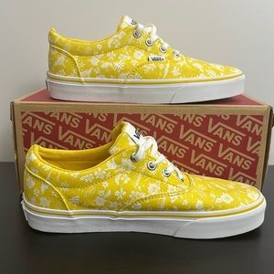 WOMAN'S VANS Doheny Tropics Comfy Cool Kicks Yellow White SIZE 7 NEW